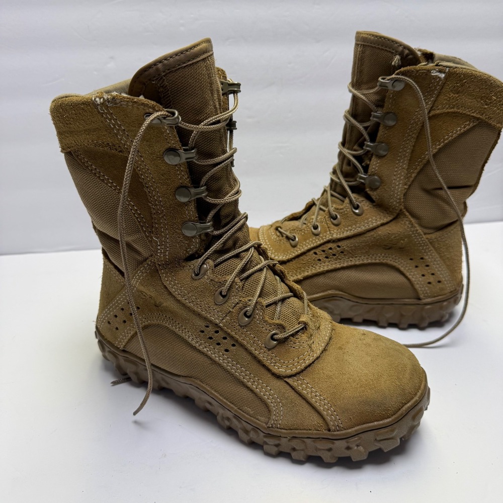 Rocky S2V Tactical Boots Mens 5.5 Coyote Brown Steel Toe RKC053 Military